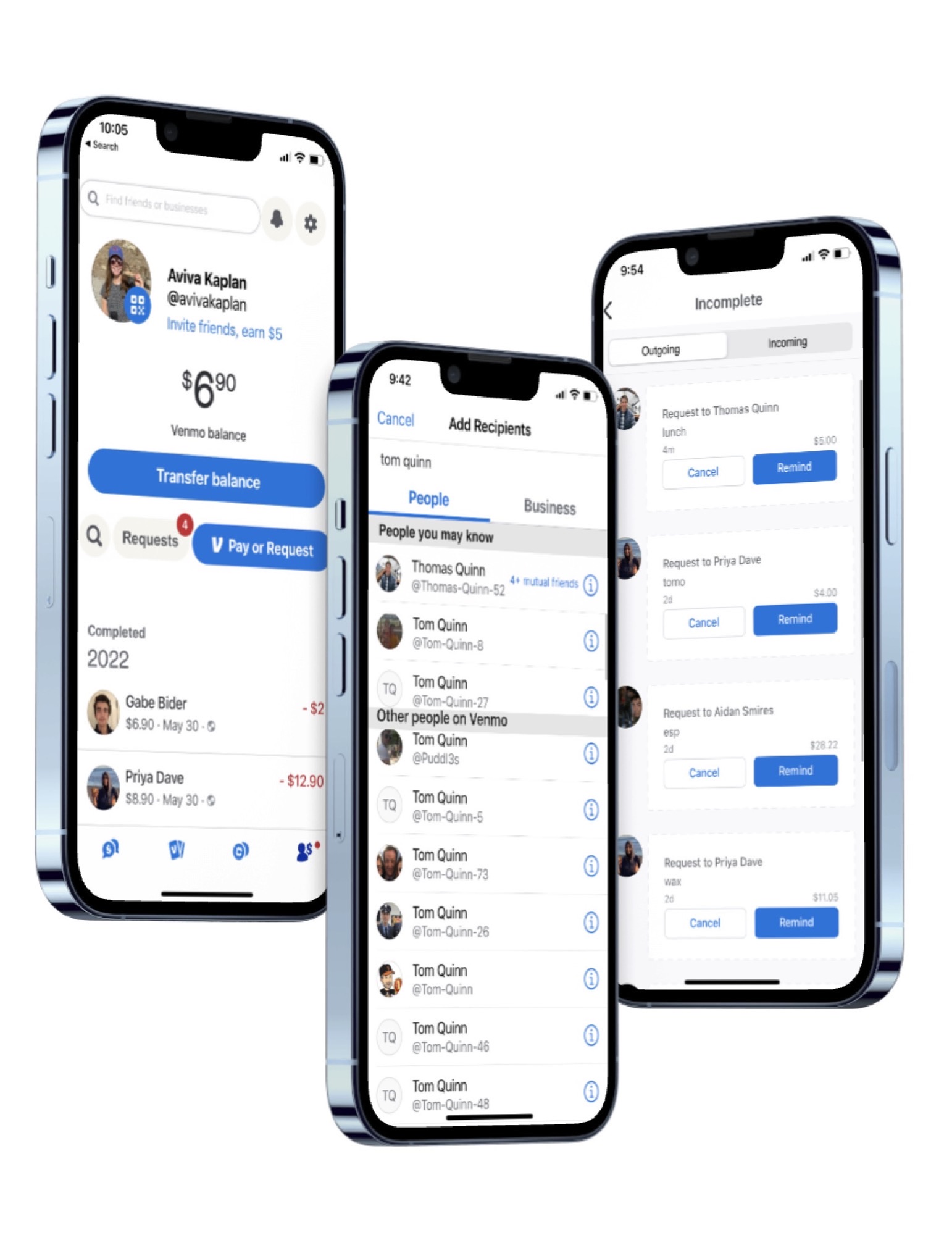 Venmo redesign mockups